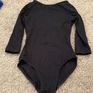 Black ballet leotard. Size adult extra small.